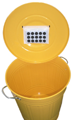 Odour filter for bins, nappy bin, compost bin etc....